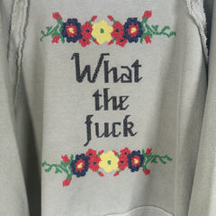 Maison Margiela 'What The Fuck' Reversible Crewneck Size 52