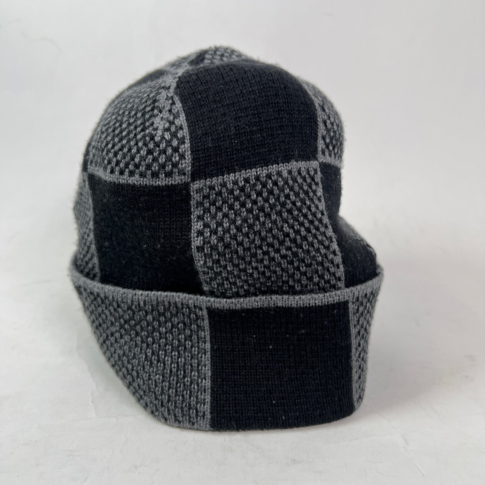 Louis Vuitton Black Damier Herritage Beanie
