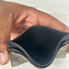 Gucci Black GG Supreme Card Holder