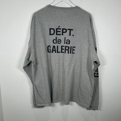 Gallery Dept. Grey Logo Long-Sleeve Size XXL