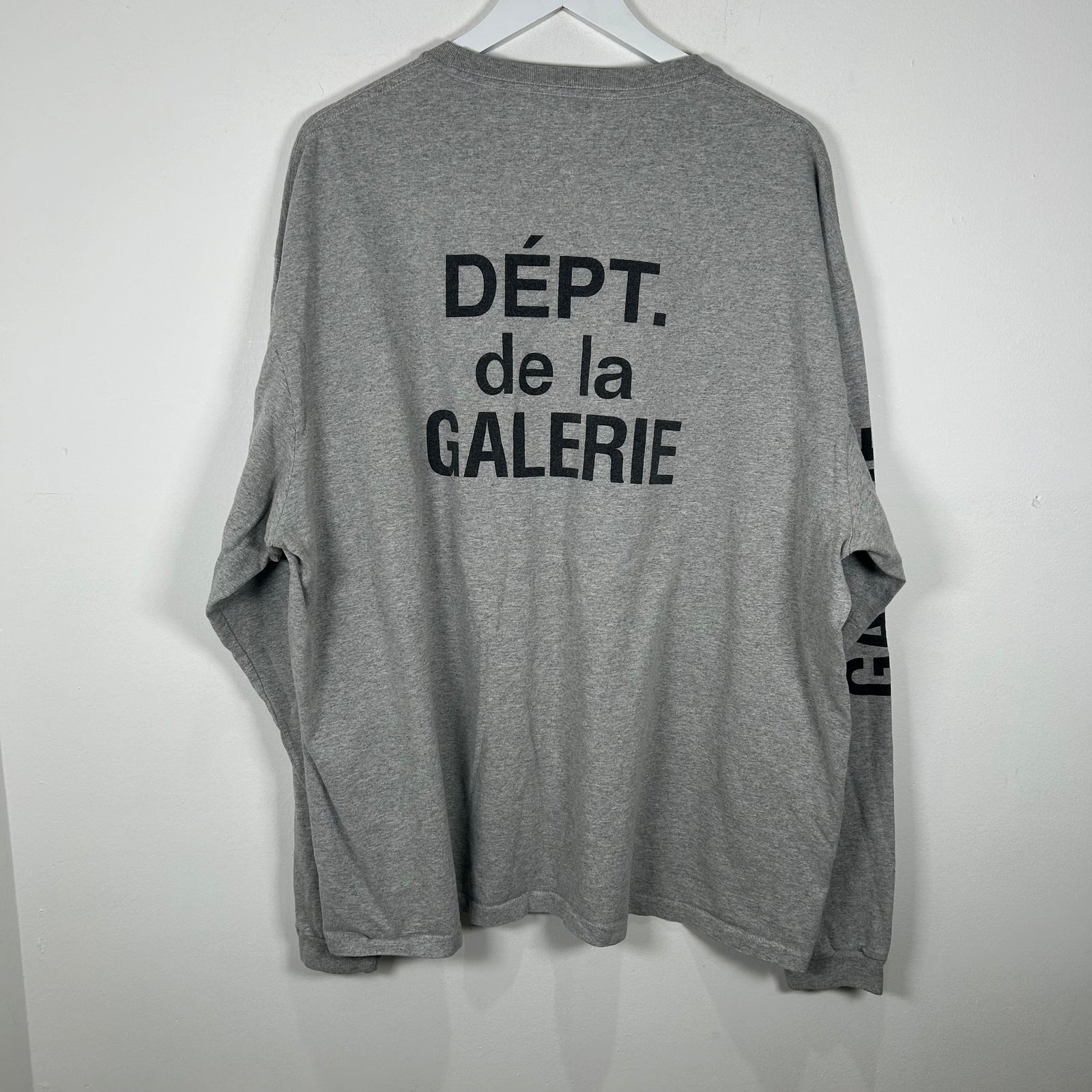 Gallery Dept. Grey Logo Long-Sleeve Size XXL