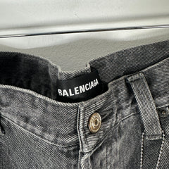 Balenciaga Convertible Black Jeans Size 34