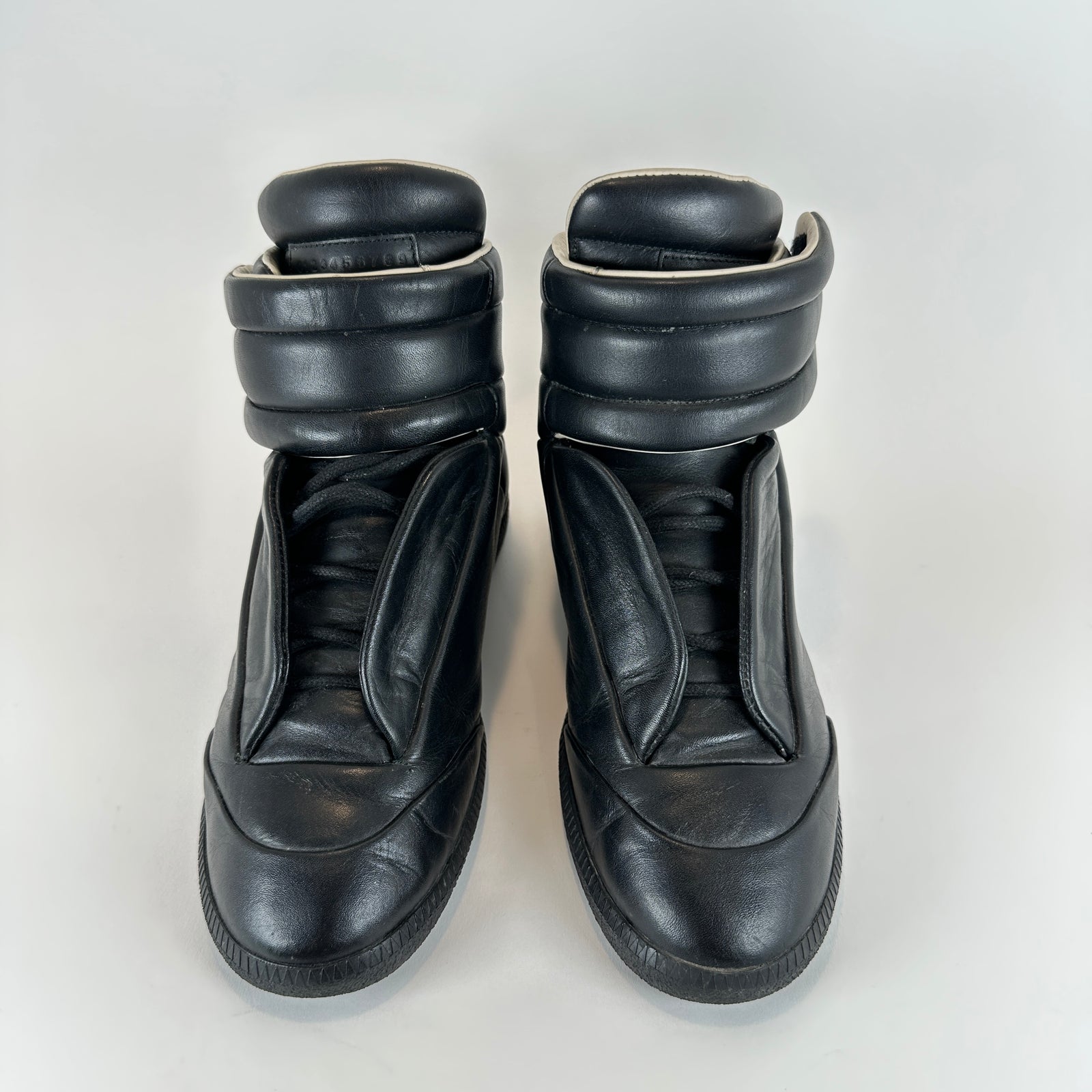 Maison Margiela Re-Edition Black Leather Hightop Futures