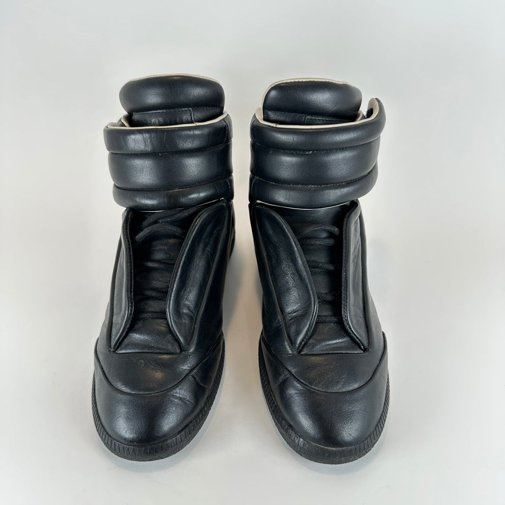 Maison Margiela Re-Edition Black Leather Hightop Futures