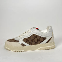 Gucci White/Beige GG Re-Web Sneaker Size GG 8.5