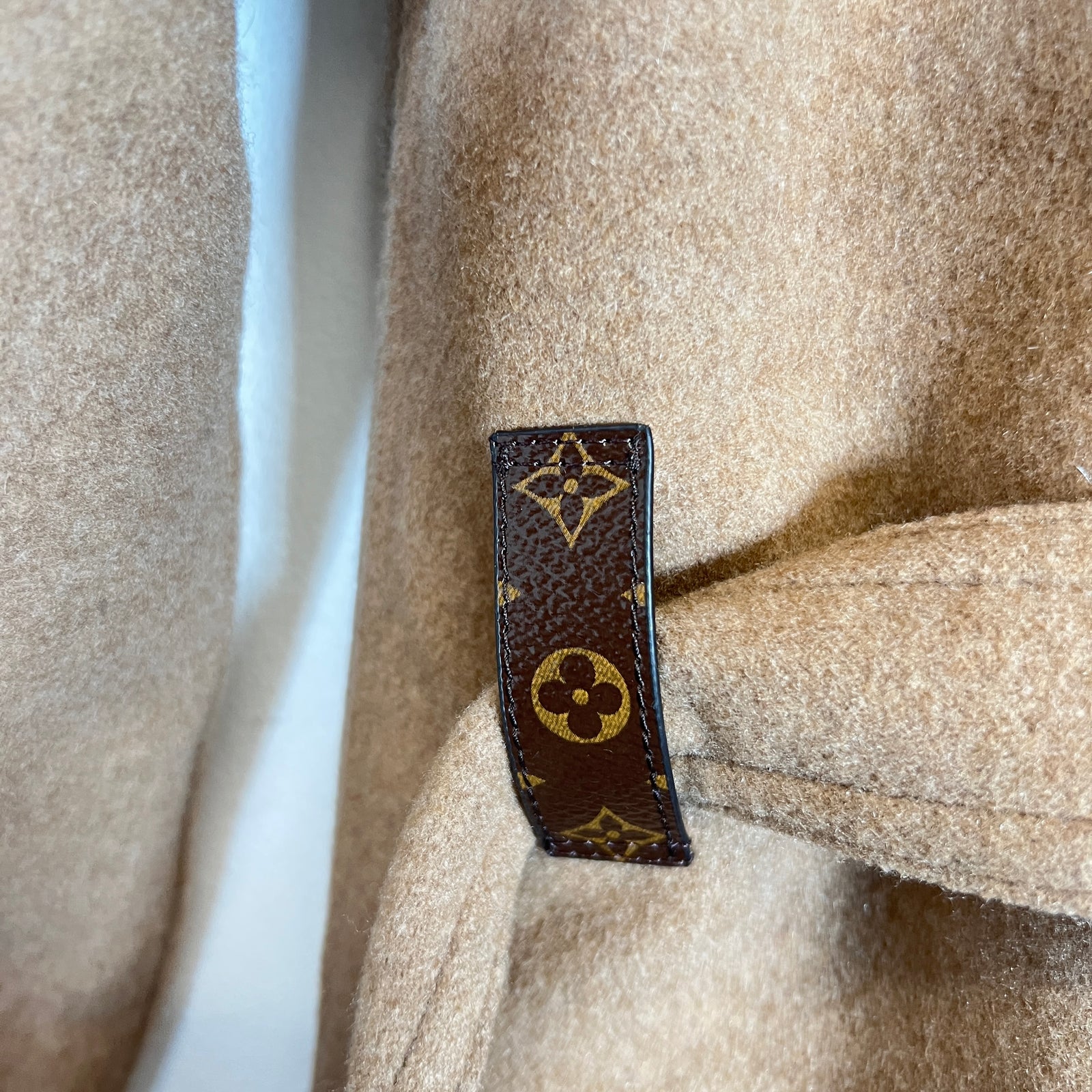 Louis Vuitton Brown Long Belted Cashmere Wrap Coat Size 36