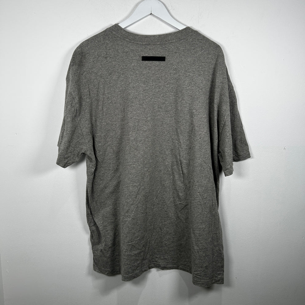 Essentials Fear Of God Grey Logo Tee Size L