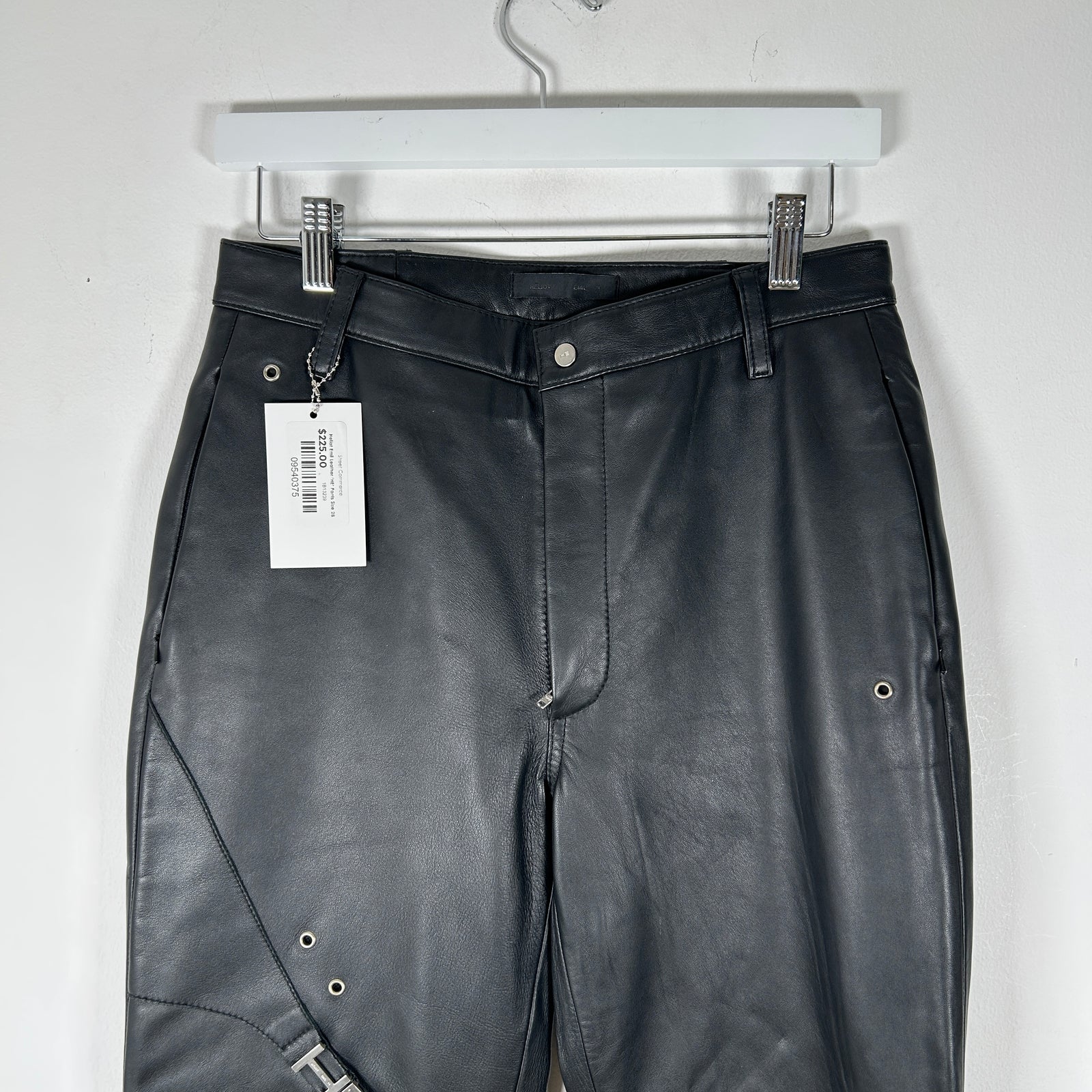Heliot Emil Leather 'HE' Pants Size 28