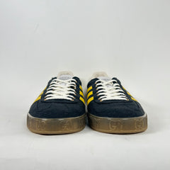 Gucci x Adidas Black/Yellow GG Monogram Gazelle Sneaker Size 13.5