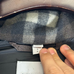 Burberry Brown Detachable Sleeve Hooded Down Puffer Size S
