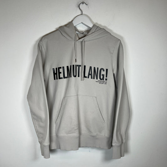 Helmut Lang Grey Exclamation Hoodie Size S