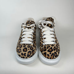 Alexander McQueen Suede Leopard Sneakers Size 39