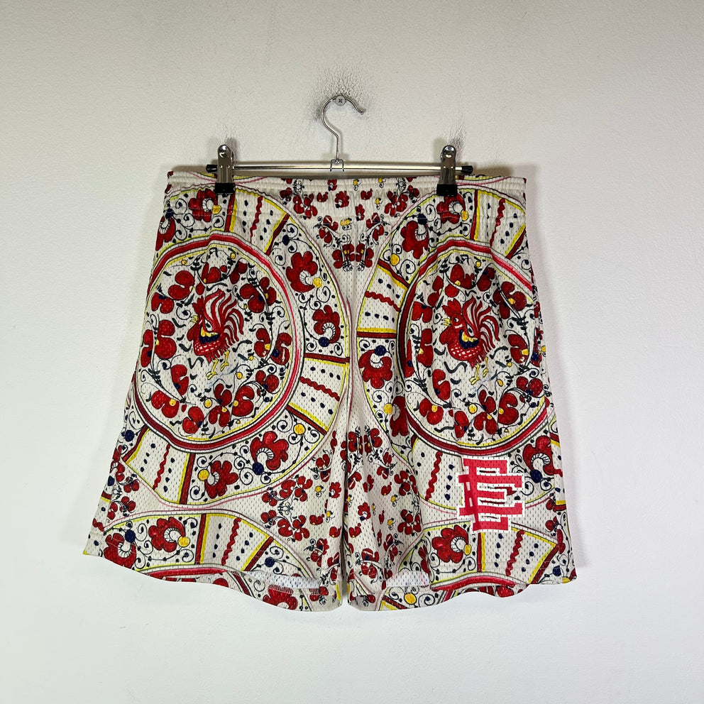Eric Emanuel Rooster Plate Basic EE Mesh Shorts