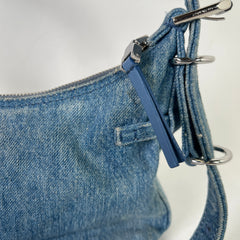 Givenchy Washed Denim Voyou Mini Shoulder Bag