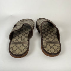 Gucci GG Supreme Tofflor Sandals Size 10