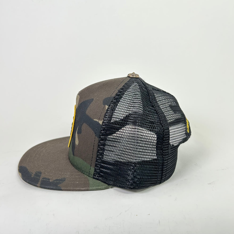 Chrome Hearts Camo Plus Seal Trucker Hat
