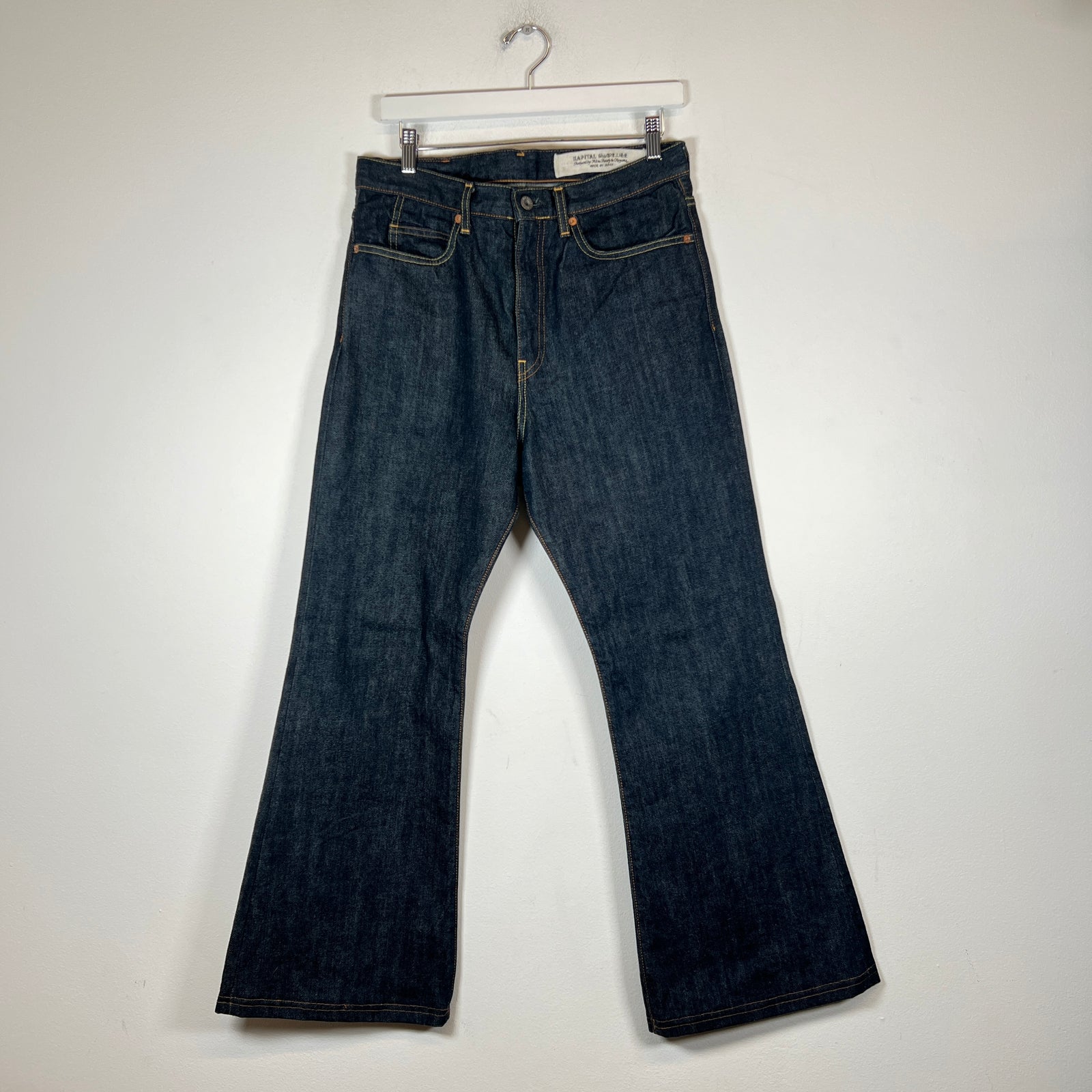 Kapital Dark Blue Okabellbo Flared Jeans Size 32