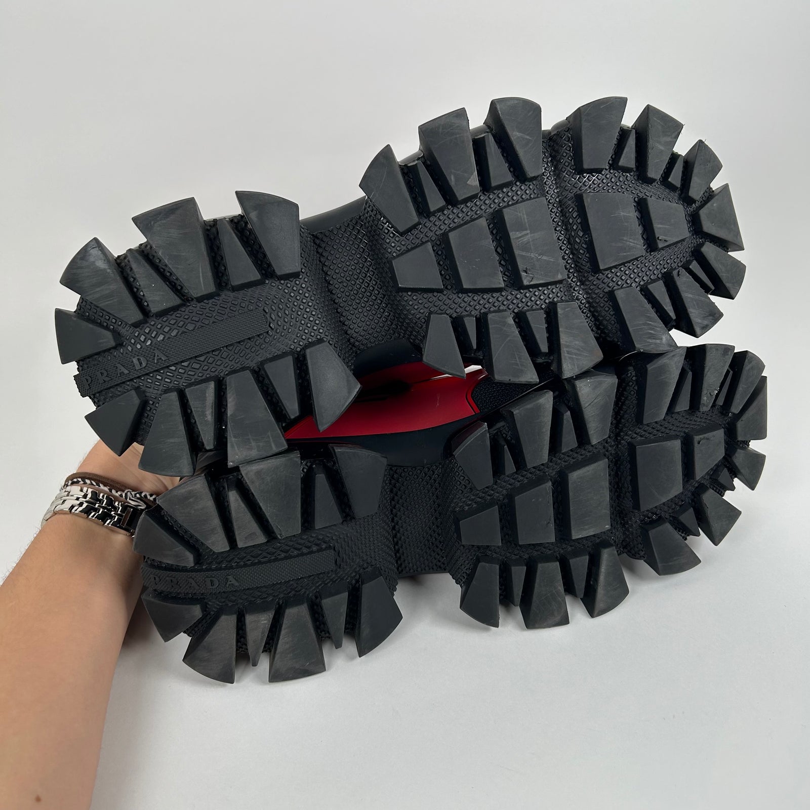 Prada Red Cloudbust Size 11