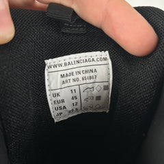 Balenciaga Track Hike Black High Top Size 12