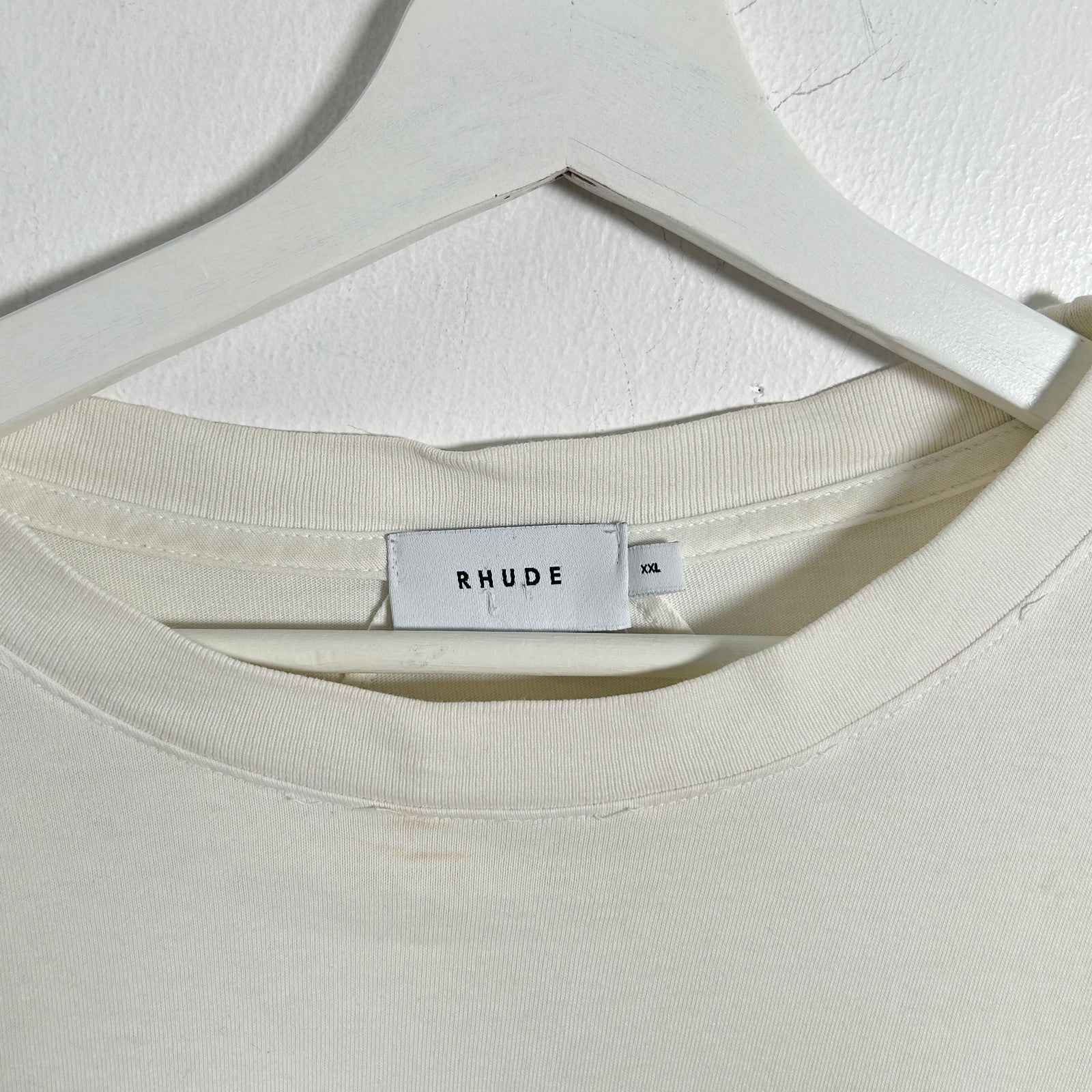 Rhude 'Monaco' Cream Graphic T-Shirt Size XXL