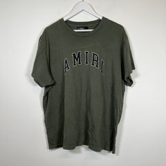 Amiri Green College Logo Tee Size XL