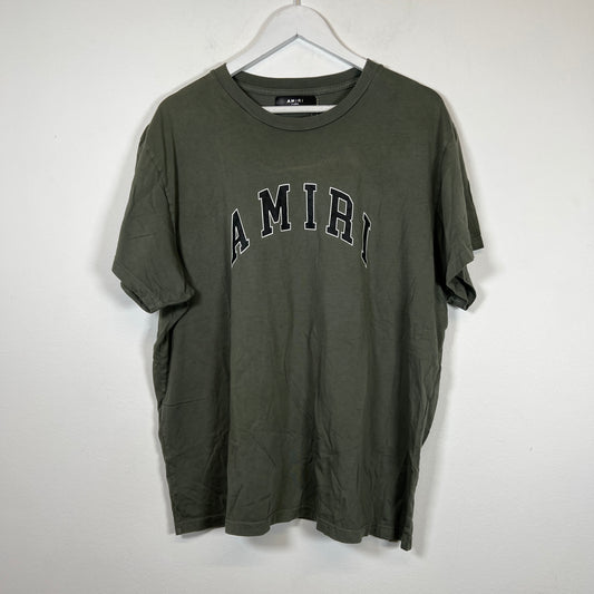 Amiri Green College Logo Tee Size XL