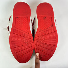 Lanvin Red/White Curb Sneaker Size 44