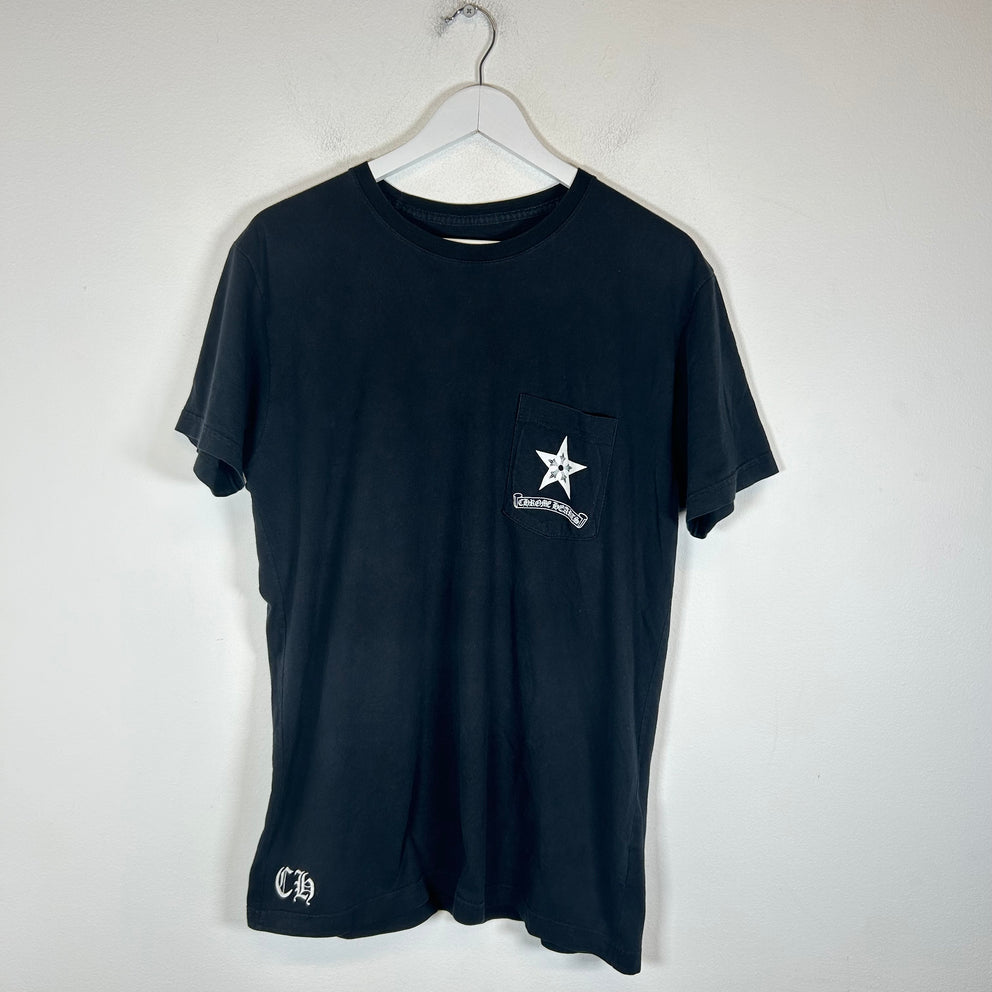 Chrome Hearts Black Ninja Star T-Shirt Size L