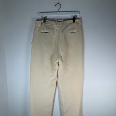 Loro Piana Virgin Wool Khaki Trousers Size 46