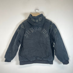Supreme FW23 Black Paisley Studded Canvas Work Jacket Size L