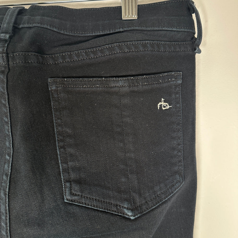 Rag & Bone Black Flare Jeans Size 29