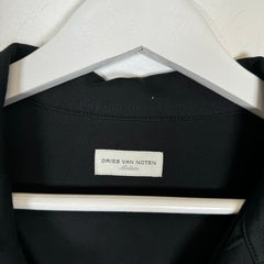 Dries Van Noten Black Polo Shirt Size M