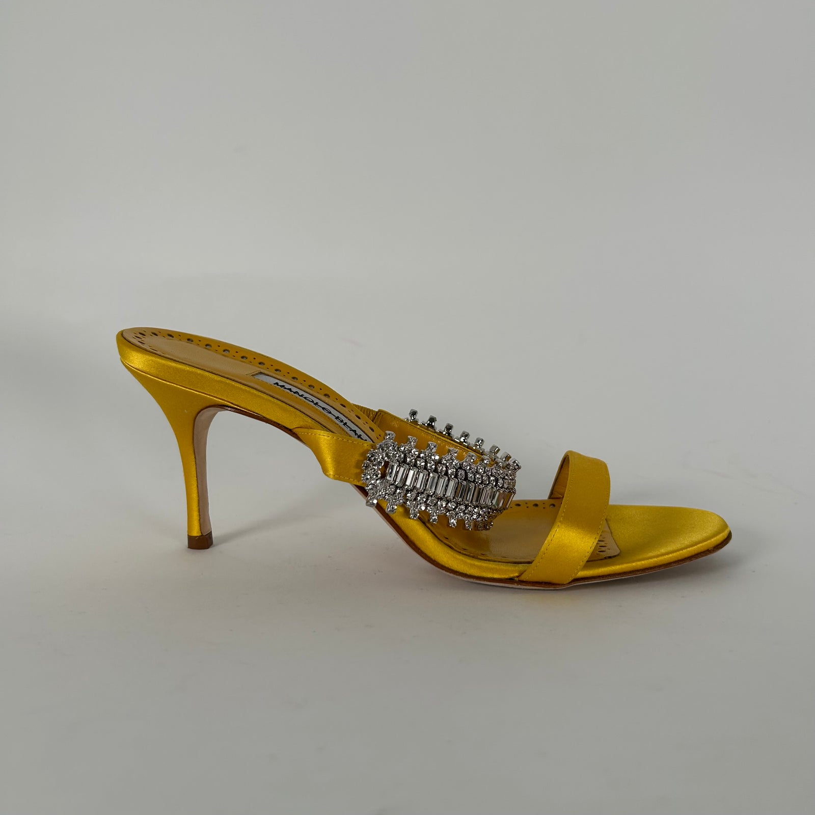 Manolo Blahnik Sako Embellished Sandals Size 39