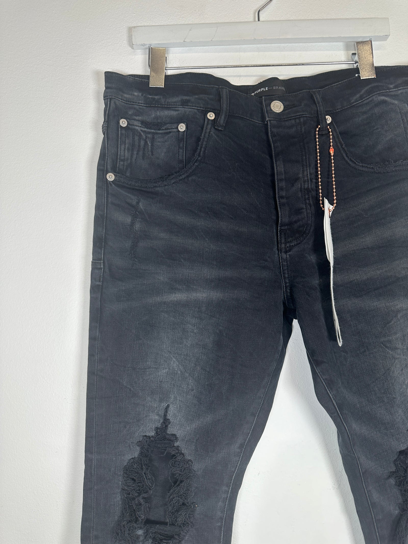 Purple Black Jeans Size 34