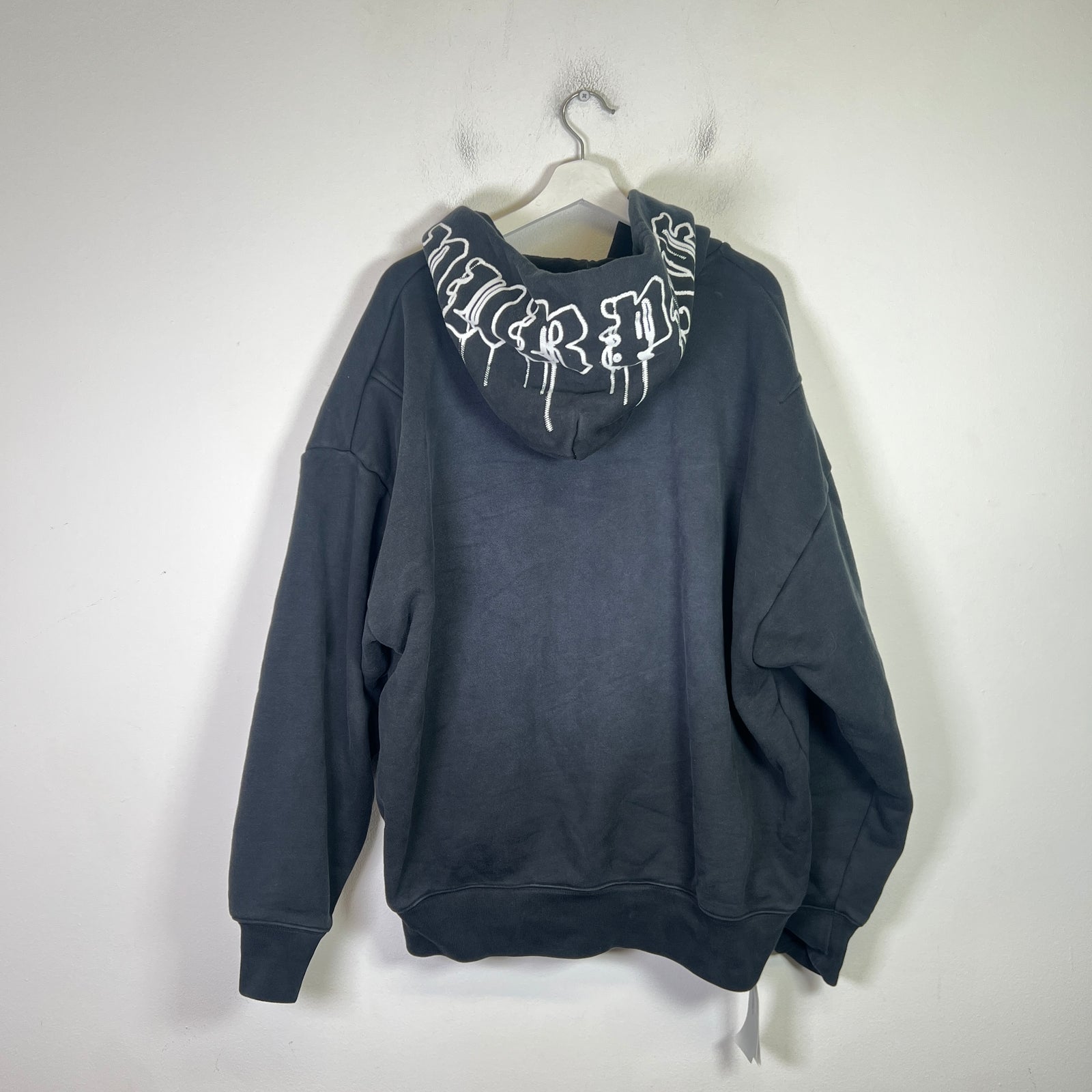 Purple Brand Gothic Print Zip-Up Hoodie
