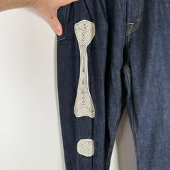 Kapital Bone Raw Denim Jeans Size 34