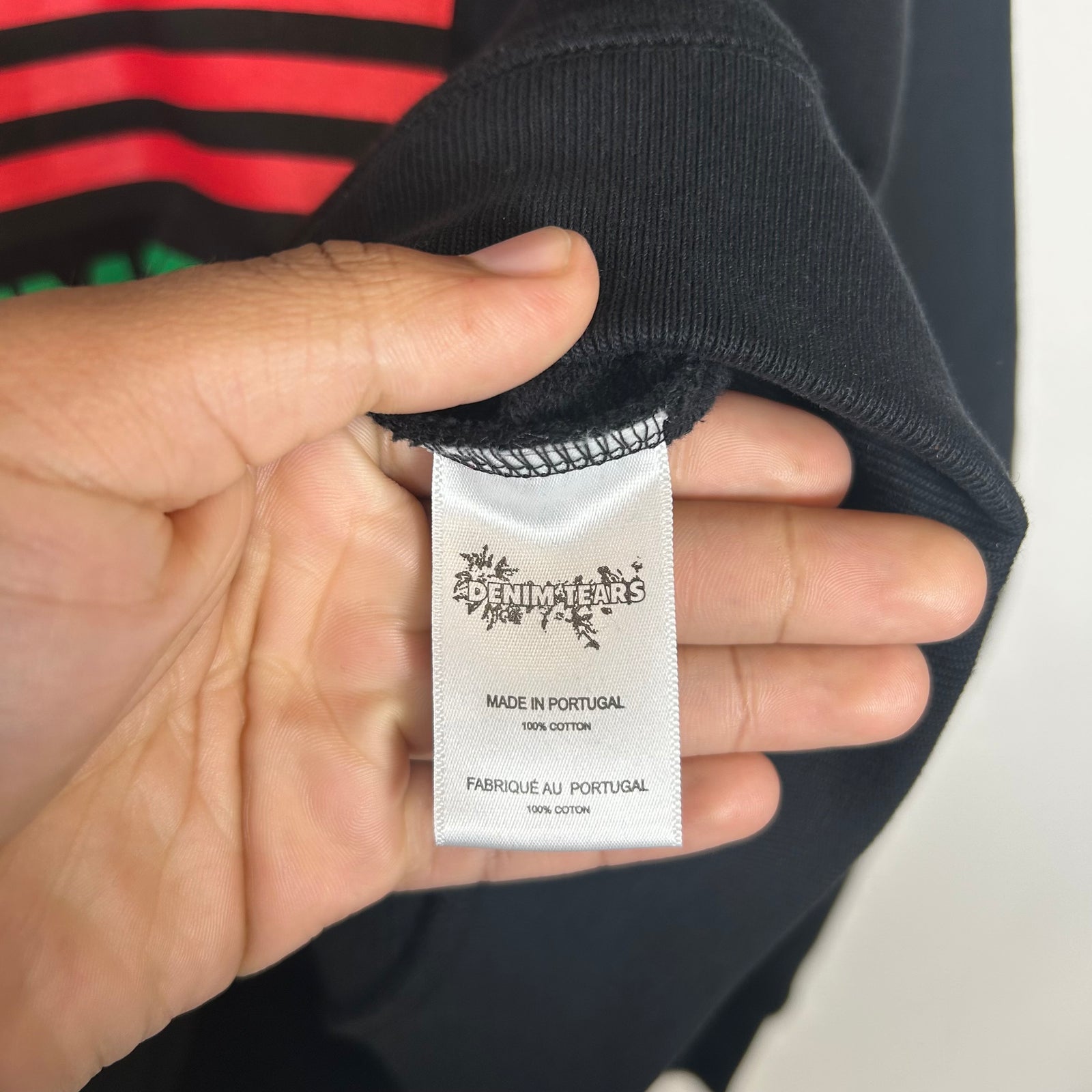 Denim Tears Flag Logo Quarter Zip Size L