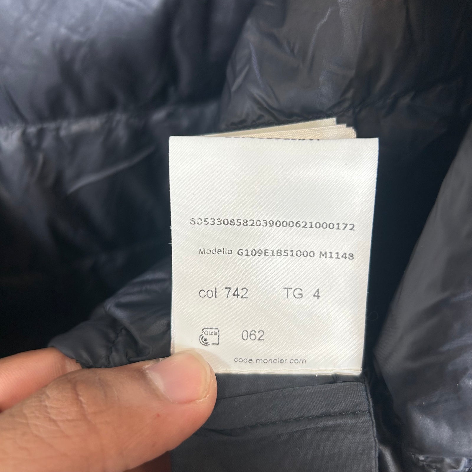 Moncler Genius x JW Anderson Navy Albatross Jacket Size 4