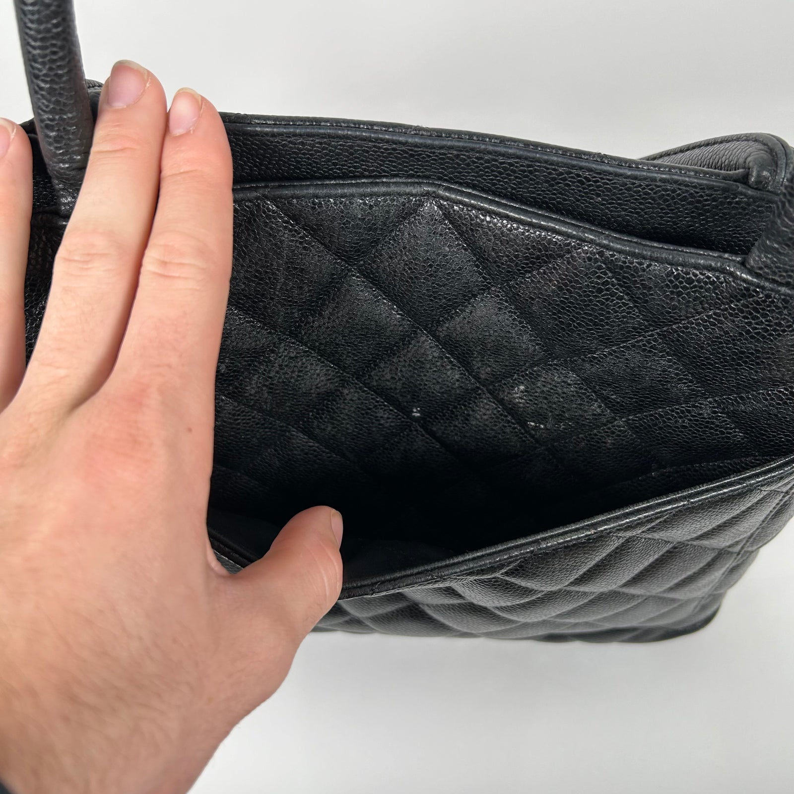 Chanel Medallion Tote Caviar