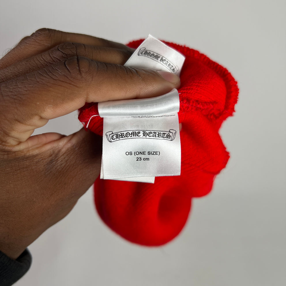 Chrome Hearts Triple Cross Embroidered Beanie