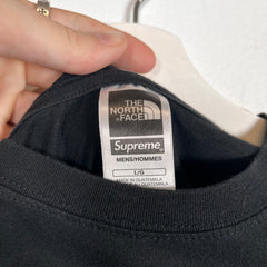 Supreme TNF Black T-Shirt Size L
