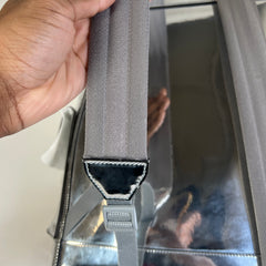 Gucci Silver Mirror Effect GG Large Backpack