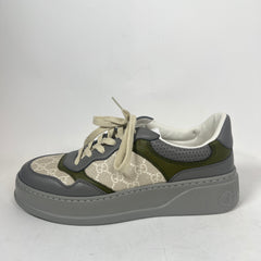Gucci Grey/Green GG Chunky Sneaker Size GG 8