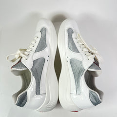 Prada White Patent Leather America Cups