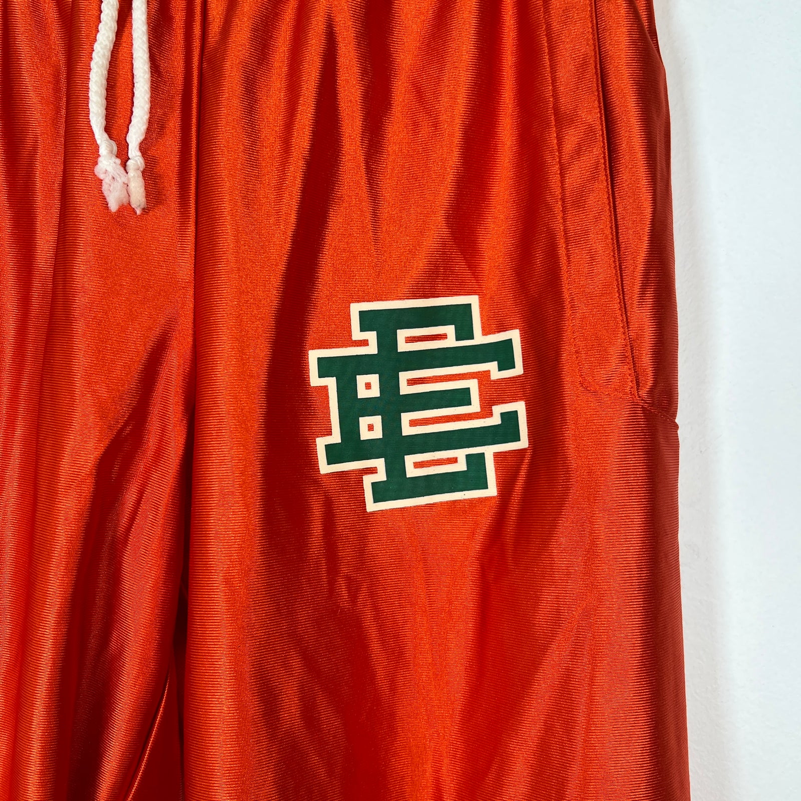 Eric Emmanuel Orange Logo Pants Size S