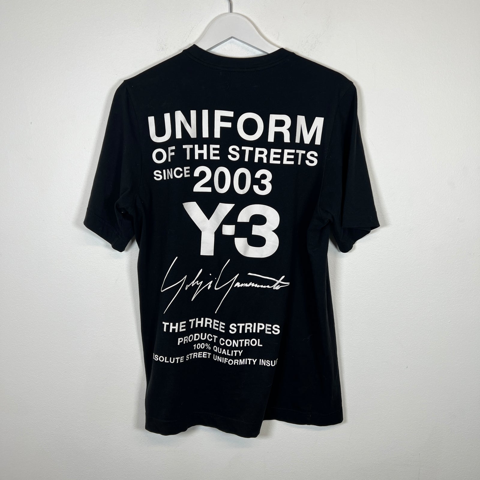 Y-3 Uniform Of The Streets T-shirt Size S
