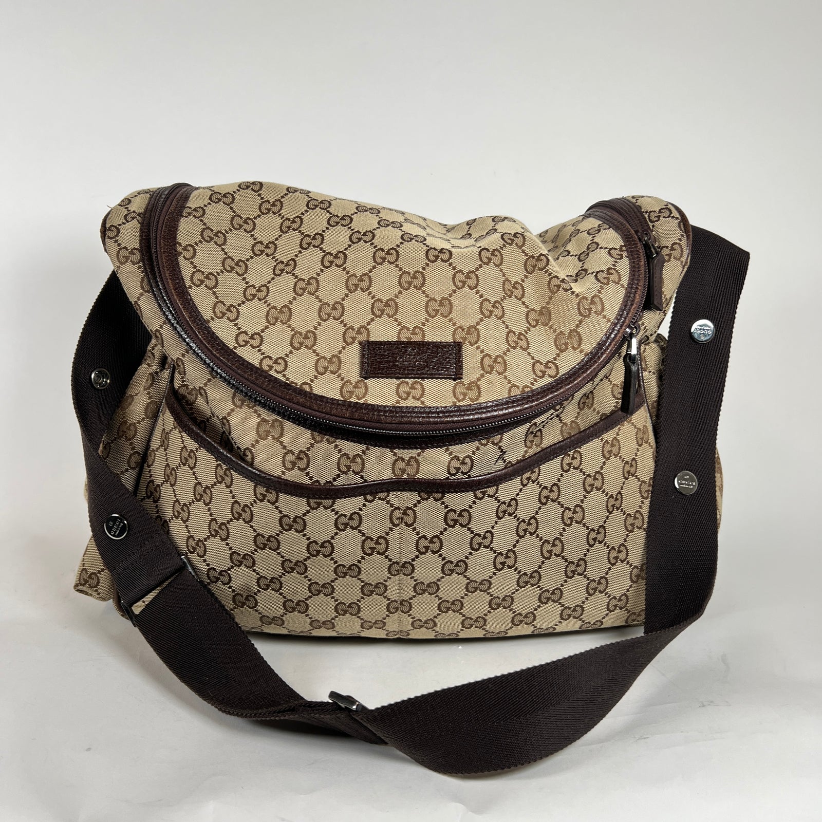 Gucci GG Canvas Diaper Bag