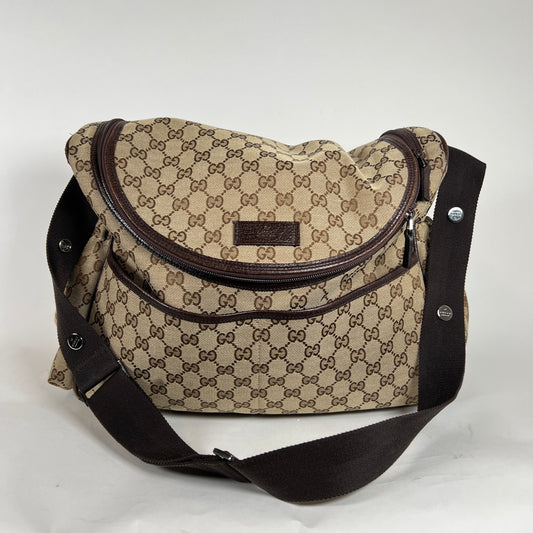 Gucci GG Canvas Diaper Bag