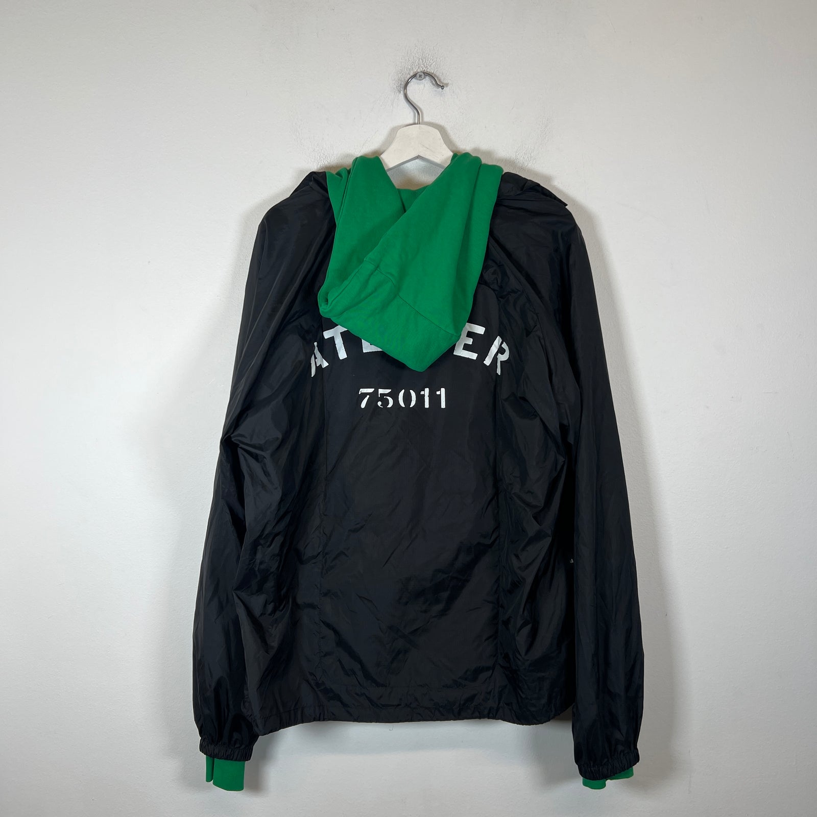 Maison Margiela Green 2N1 Zip-Up Hoodie Size S