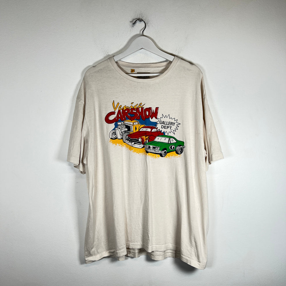 Gallery Dept Cream Venice Car Show T-Shirt Size XL